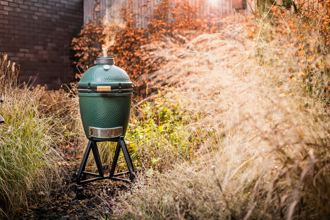 Big Green Egg Medium im Garten